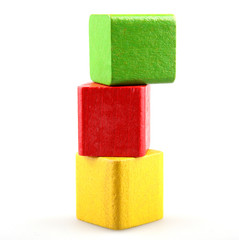 Wooden building blocks