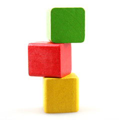 Wooden building blocks