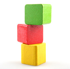 Wooden building blocks