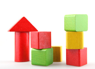 Wooden building blocks
