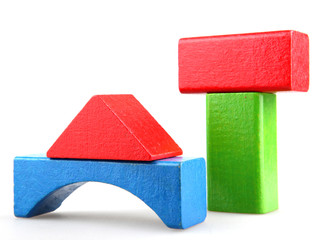 Wooden building blocks