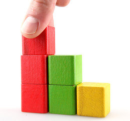 Wooden building blocks