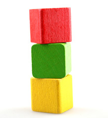 Wooden building blocks