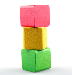 Wooden building blocks