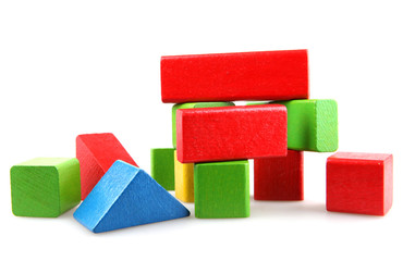 Wooden building blocks