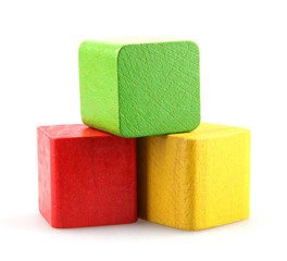 Wooden building blocks