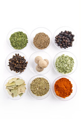 different spices
