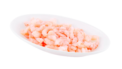 Fototapeta na wymiar Shrimps on a plate.