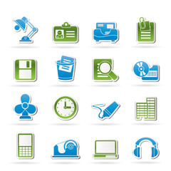 Office and business icons - vector icon set