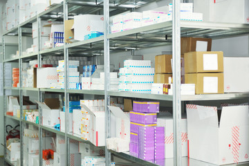 medical factory  supplies storage indoor