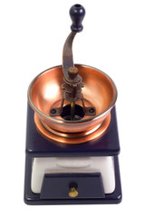 coffee mill grinder isolated on white background (clipping path)