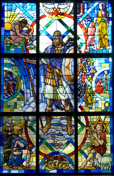 Roman Soldier Stained Glass