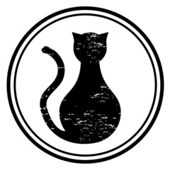 Icono de gato negro