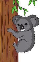 Naklejka premium Koala cartoon