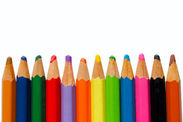 Stand out from crowd isolated on white