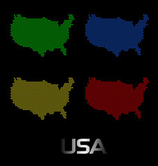 Digitale Karte der USA