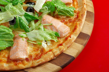 Pizza Atlantic salmon