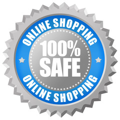 Safe online shopping emblem