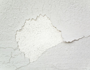 Cracked white wall
