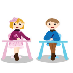 cartoon children activity - education