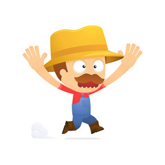 funny cartoon farmer