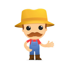 funny cartoon farmer