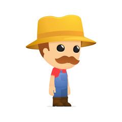 funny cartoon farmer