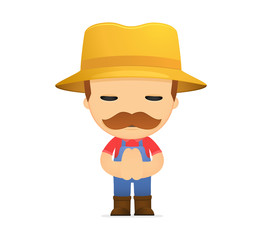 funny cartoon farmer