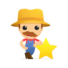 funny cartoon farmer