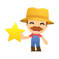 funny cartoon farmer