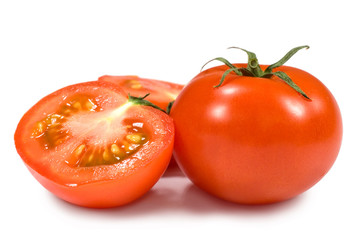 fresh tomatoes closeup
