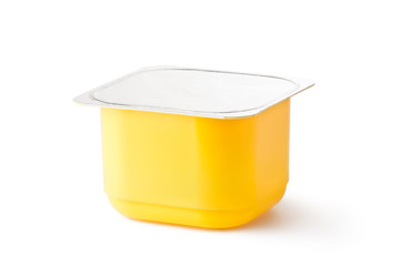 Plastic container for dairy products with foil lid - 40548472