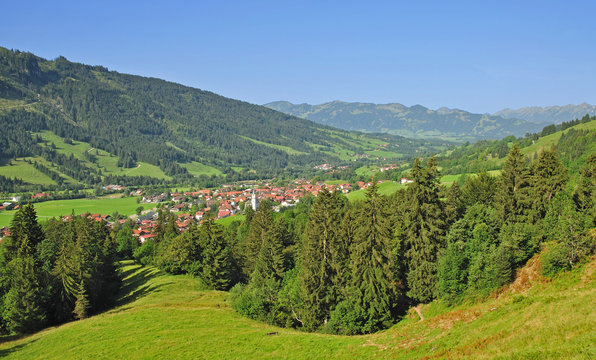 Urlaubsort Bad Hindelang im Allgäu bei Sonthofen