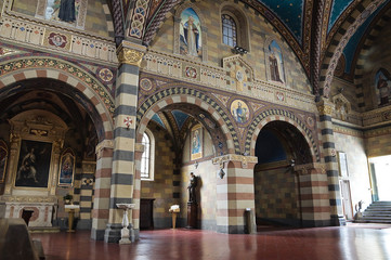 Naklejka premium Cathedral. Bobbio. Emilia-Romagna. Italy.