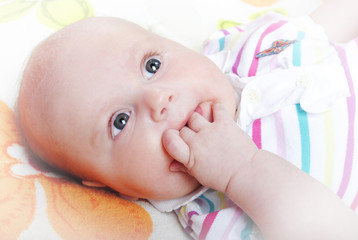 small beautiful newborn girl