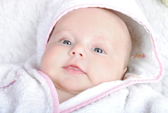 small beautiful newborn girl