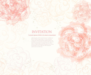 Abstract romantic vector background