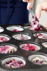 pastry for blueberry muffins