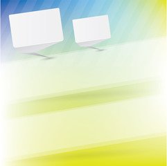 Abstract spring vector background with banners