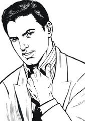 Ilustracion de un hombre de negocios