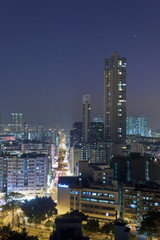 Fototapeta na wymiar Modern city at night