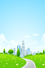 Landscape with Business City