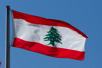 Fototapeta na wymiar Flaga Libanu