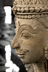 Angel of buddha half face