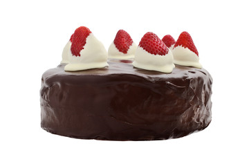 Torta cioccolato e fragole