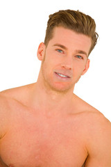 Naklejka premium bare-chested man