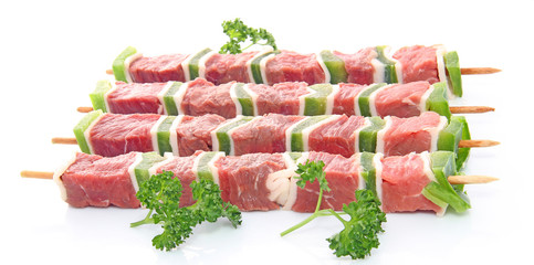 Brochettes crues