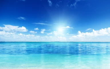 Crédence de cuisine en verre imprimé Eau océan et ciel parfait