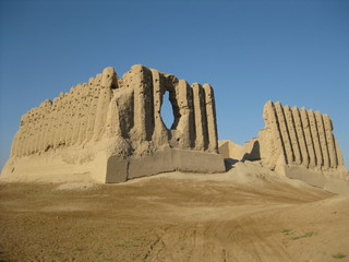 Mud brick ruins of Merv, Turkmenistan