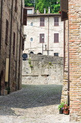 Alleyway. Castell'arquato. Emilia-Romagna. Italy.